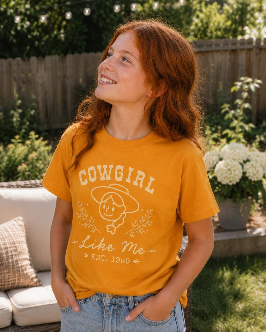 Cowgirl Like Me Girls Shirt | Western Kids Tee | Rodeo Girl Outfit | Horse Lover Gift