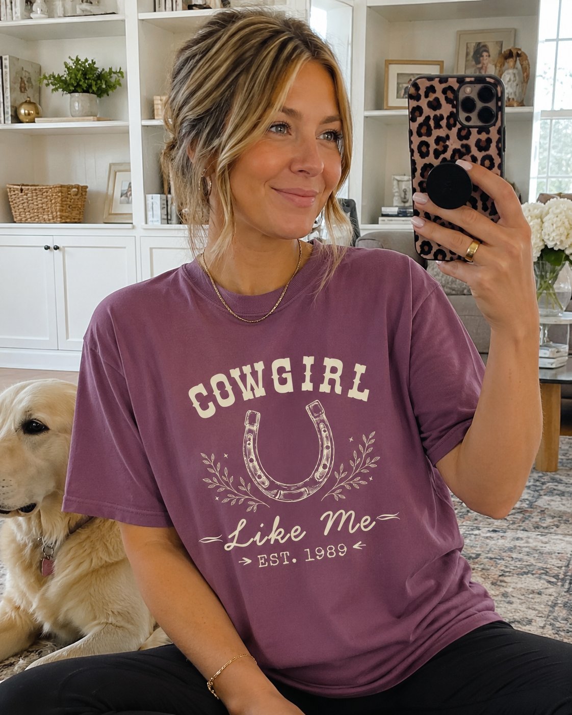 Cowgirl Like Me Shirt, Western Tee, Country Concert Shirt, Horseshoe Cowgirl T-Shirt, Nashville Outfit, Country Music Tee, Gift for Her