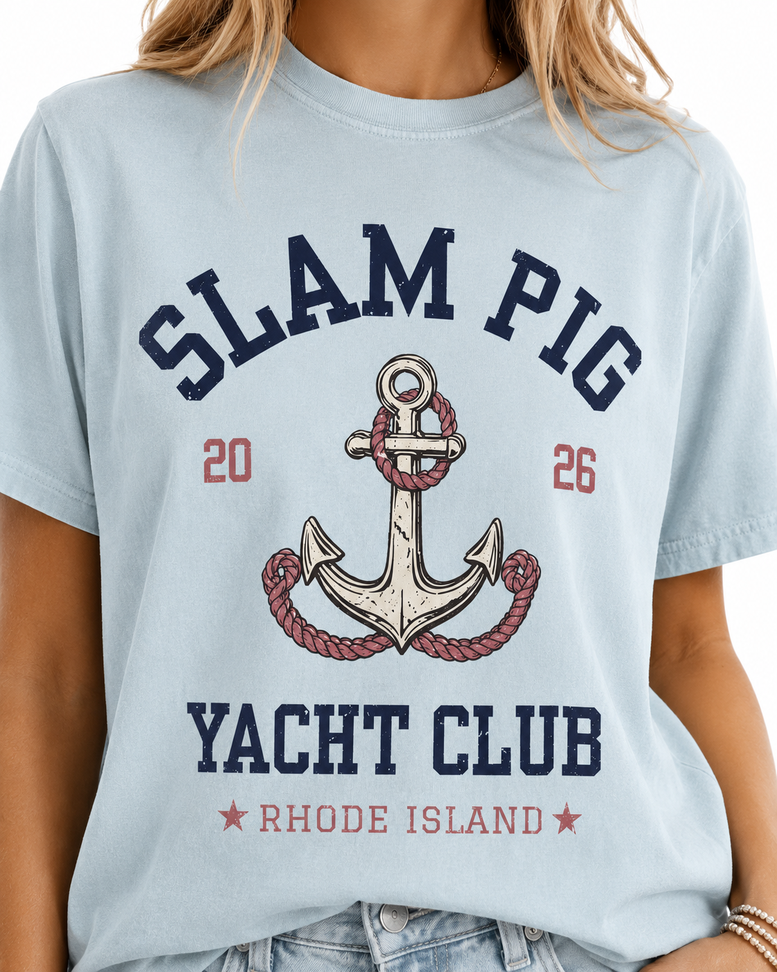 Slam Pig Yacht Club T-Shirt | Rhode Island Reality Nautical