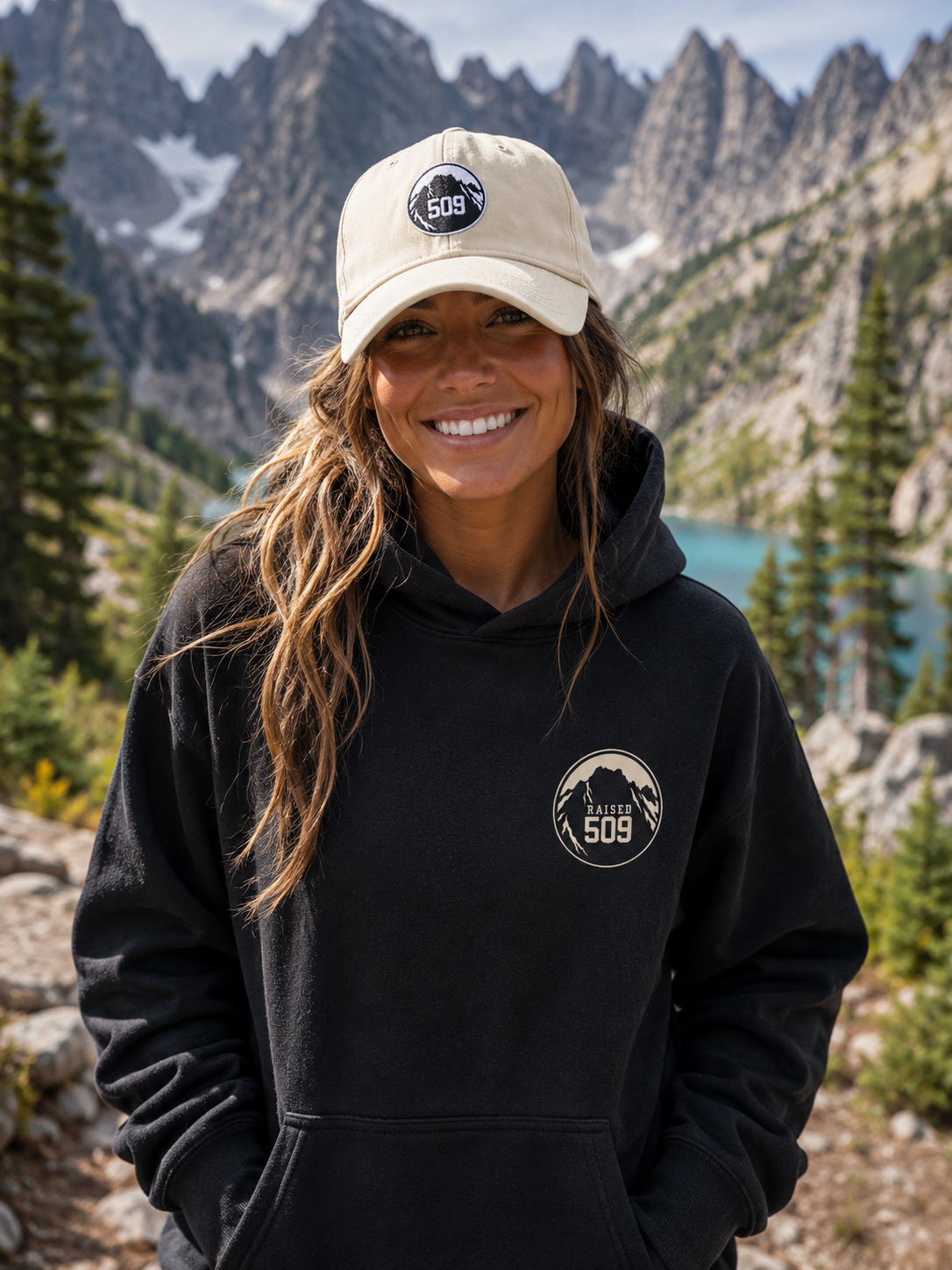Raised 509 Central Washington Hoodie, Pacific Northwest Sweatshirt, Mountain Hoodie, WA Pride Hoodie, Unisex Outdoor Hoodie