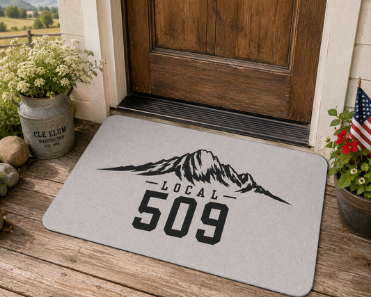 Local 509 Doormat | Mountain Design, 509 Area Code | Central Washington