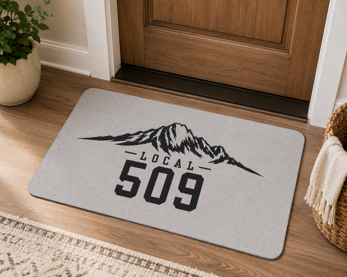 Local 509 Doormat | Mountain Design, 509 Area Code | Central Washington