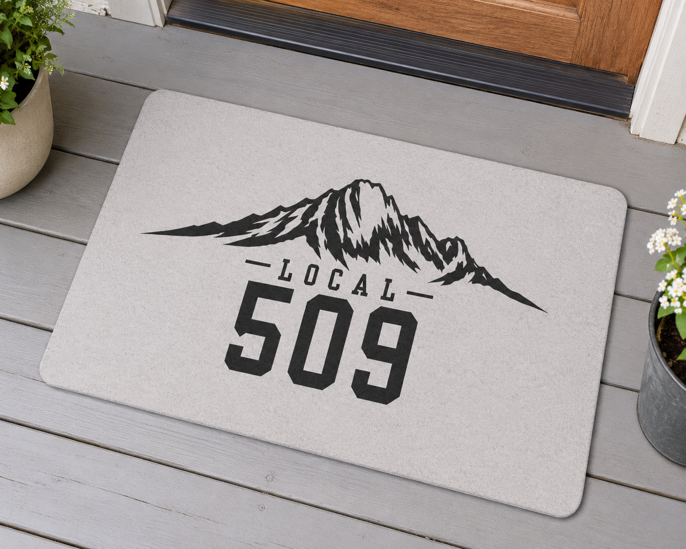 Local 509 Doormat | Mountain Design, 509 Area Code | Central Washington