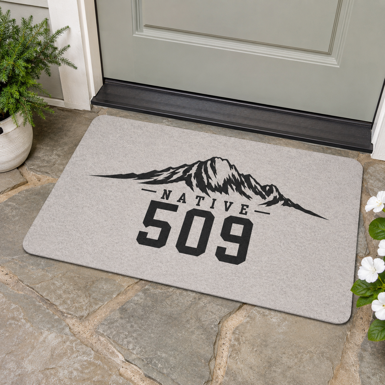 Native 509 Doormat | Mountain Design, 509 Area Code | Central Washington