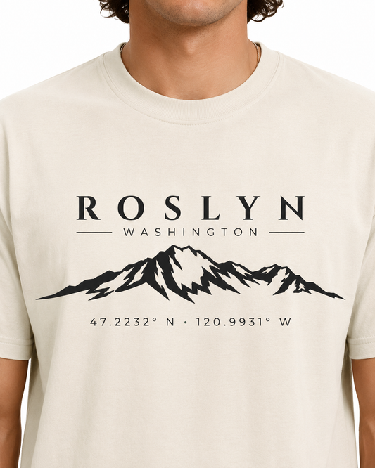 Roslyn Washington Mountain Shirt, Mount Stuart T-Shirt, Pacific Northwest Shirt, Roslyn WA Gift