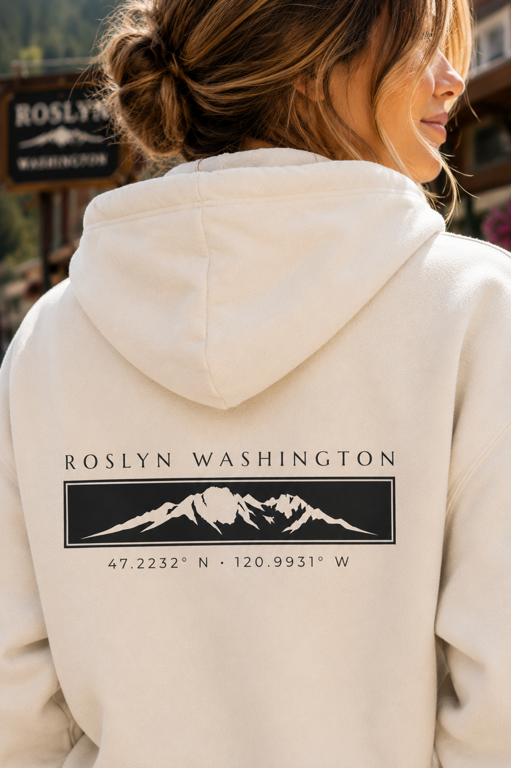 Roslyn Washington Hoodie | Mount Stuart Hoodie | 509 Hoodie | PNW Sweatshirt | Cle Elum | Suncadia | Leavenworth | Washington Hoodie
