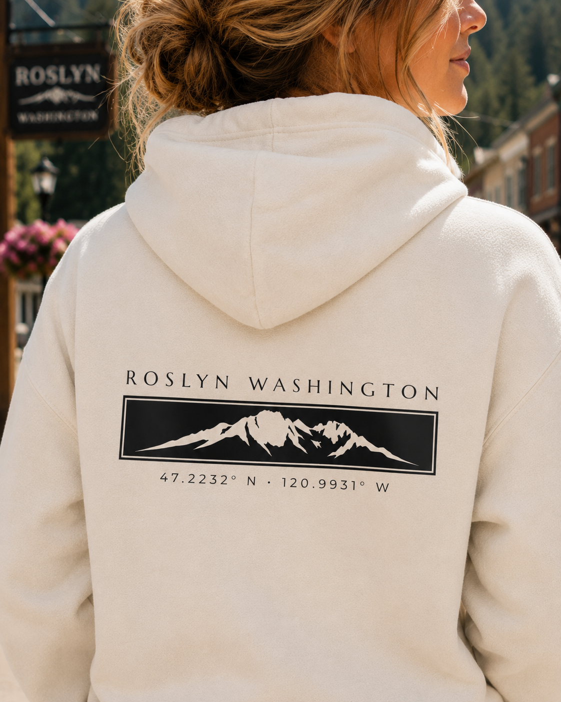 Roslyn Washington Hoodie | Mount Stuart Hoodie | 509 Hoodie | PNW Sweatshirt | Cle Elum | Suncadia | Leavenworth | Washington Hoodie