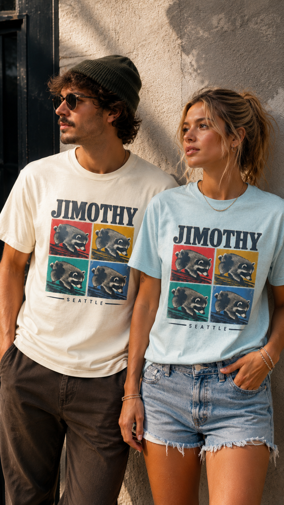 JIMOTHY Seattle Raccoon Graphic Tee