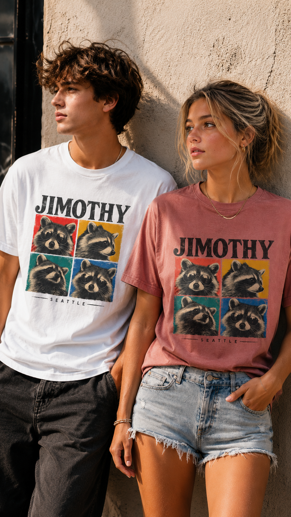 JIMOTHY Seattle Raccoon Graphic Tee