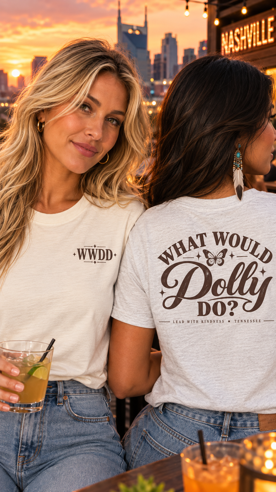 What Would Dolly Do? WWDD Two-Sided Tee | Lead With Kindness