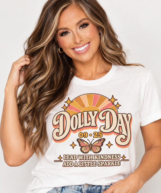 Dolly Day 925 Tee | Lead With Kindness, Add a Little Sparkle