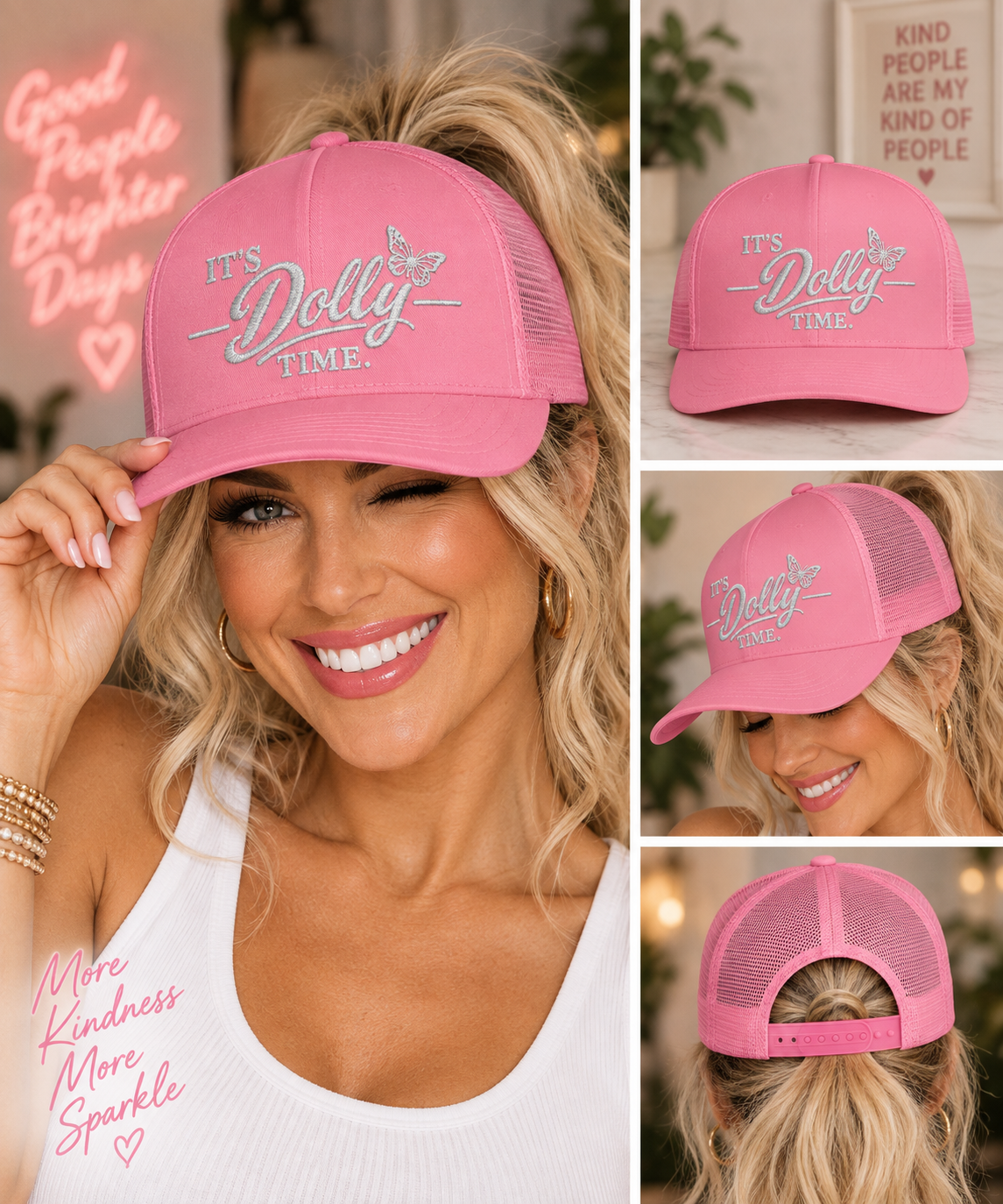 It’s Dolly Time Trucker Hat Dolly Day 925