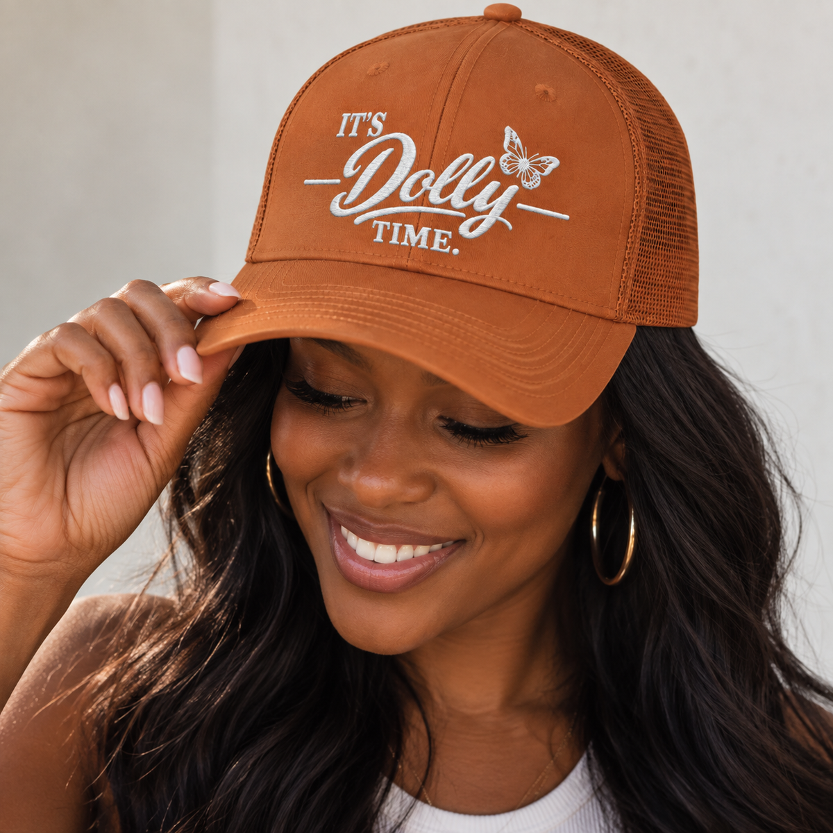 It’s Dolly Time Trucker Hat Dolly Day 925