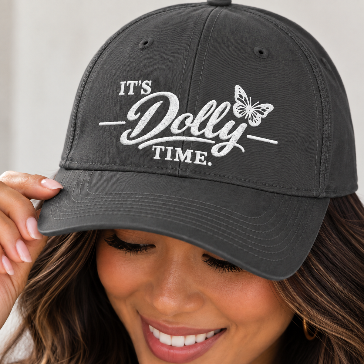 It’s Dolly Time Embroidered Hat | Dolly Day 09•25
