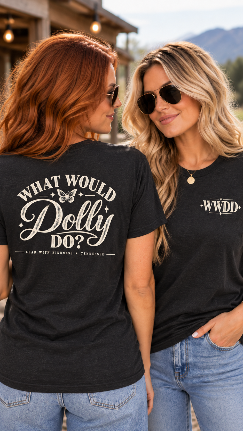 What Would Dolly Do? WWDD Two-Sided Tee | Lead With Kindness