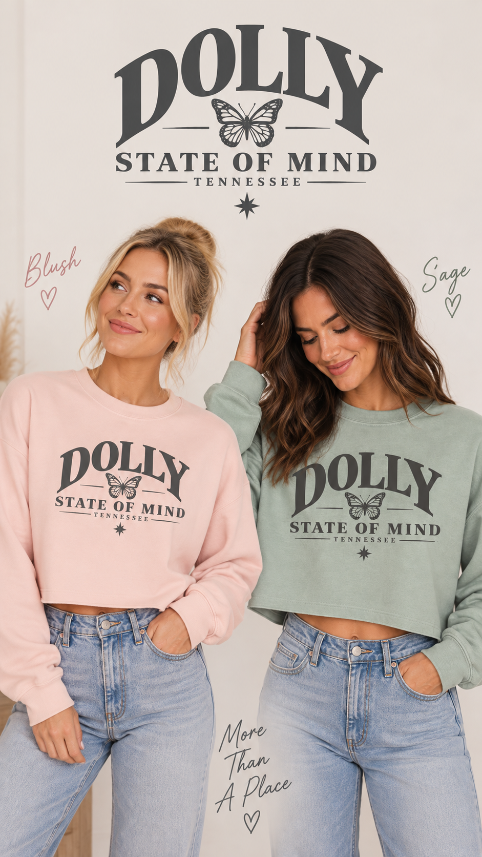 Dolly State of Mind Cropped Sweatshirt