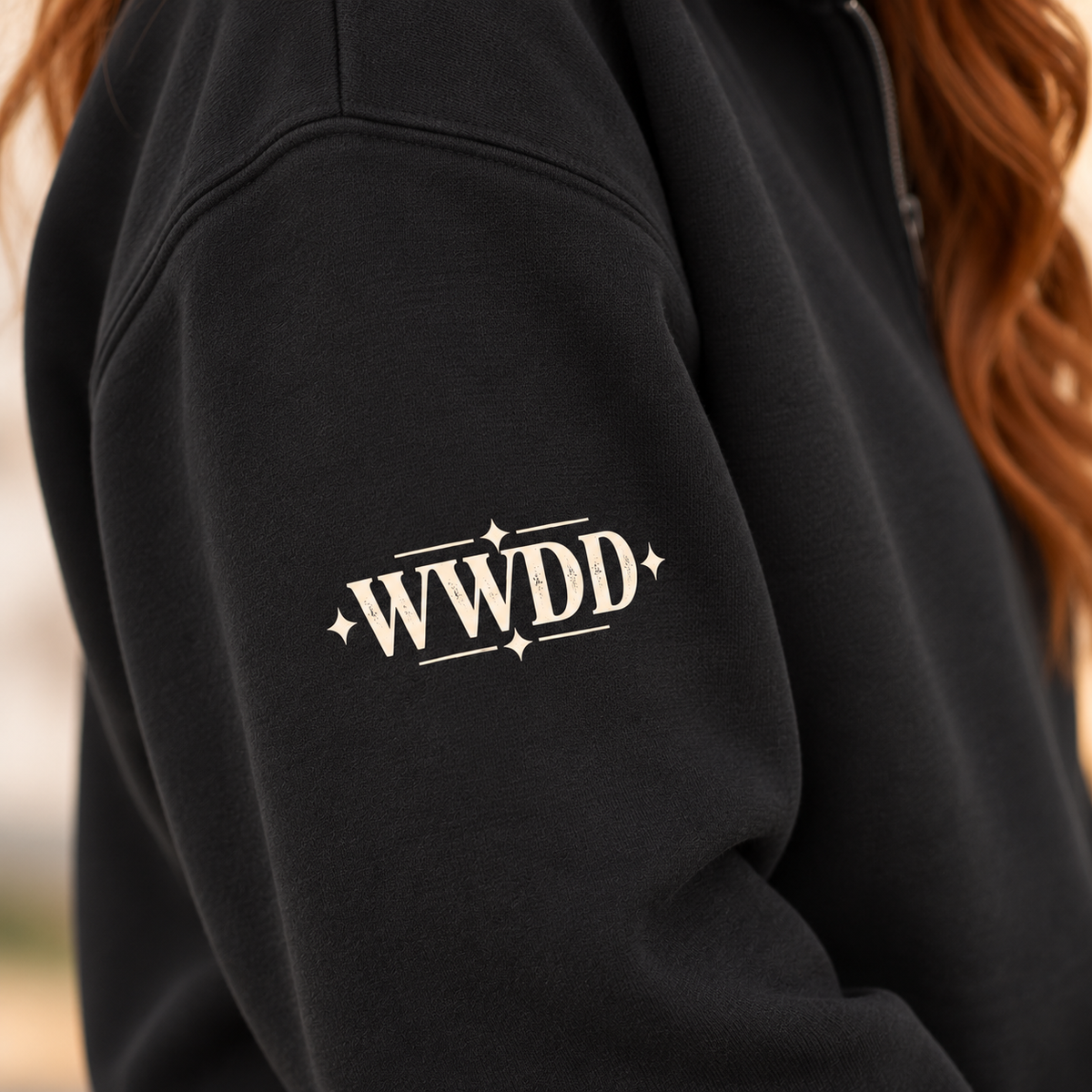 What Would Dolly Do? Quarter-Zip Sweatshirt – Bella + Canvas 4740