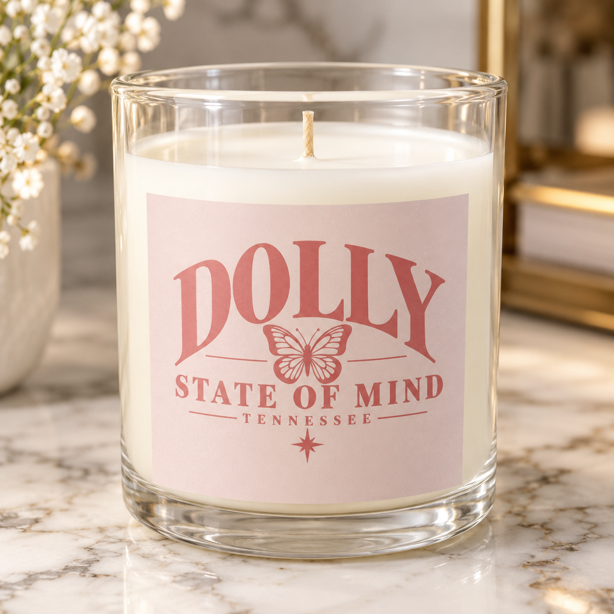 Dolly State of Mind Soy Candle – 11 oz