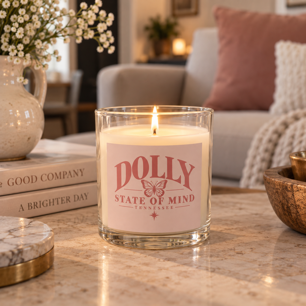 Dolly State of Mind Soy Candle – 11 oz