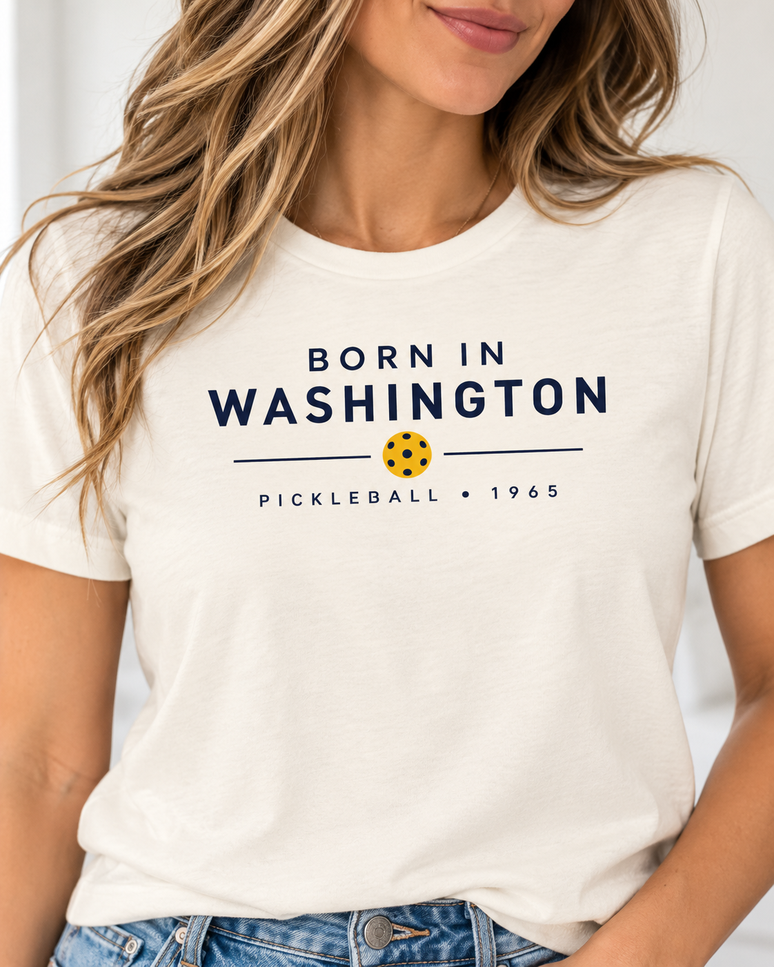 Born in Washington Pickleball 1965 Tee