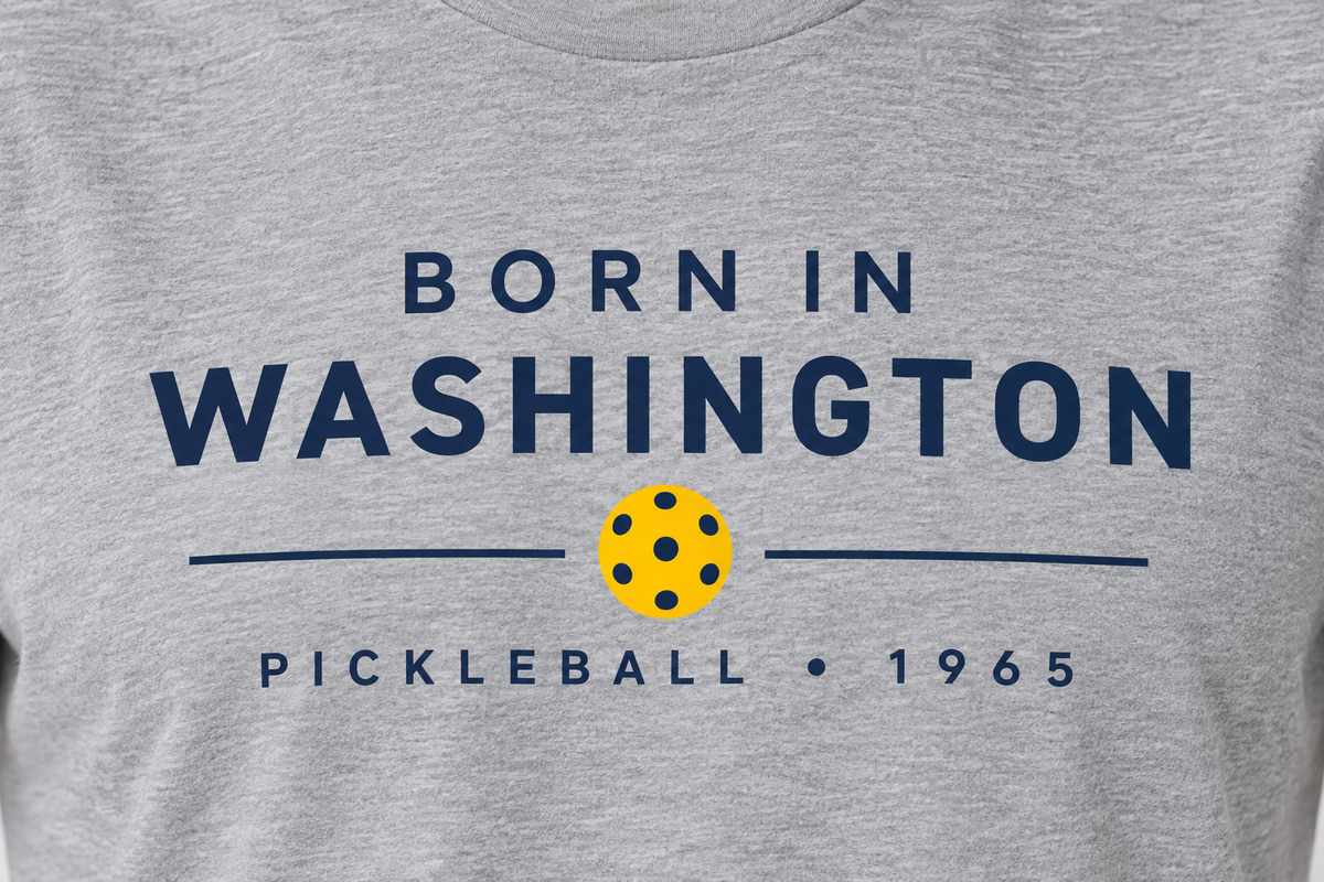 Born in Washington Pickleball 1965 Tee