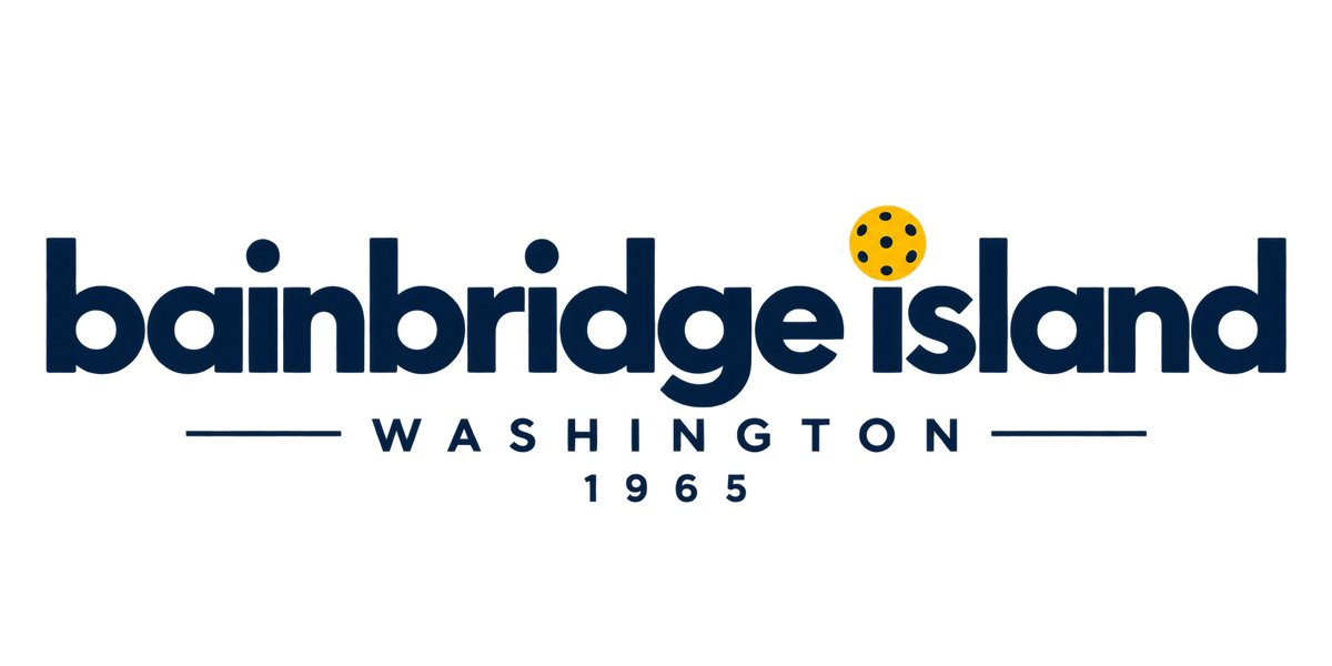 Bainbridge Island Pickleball 1965 Front & Back Tee