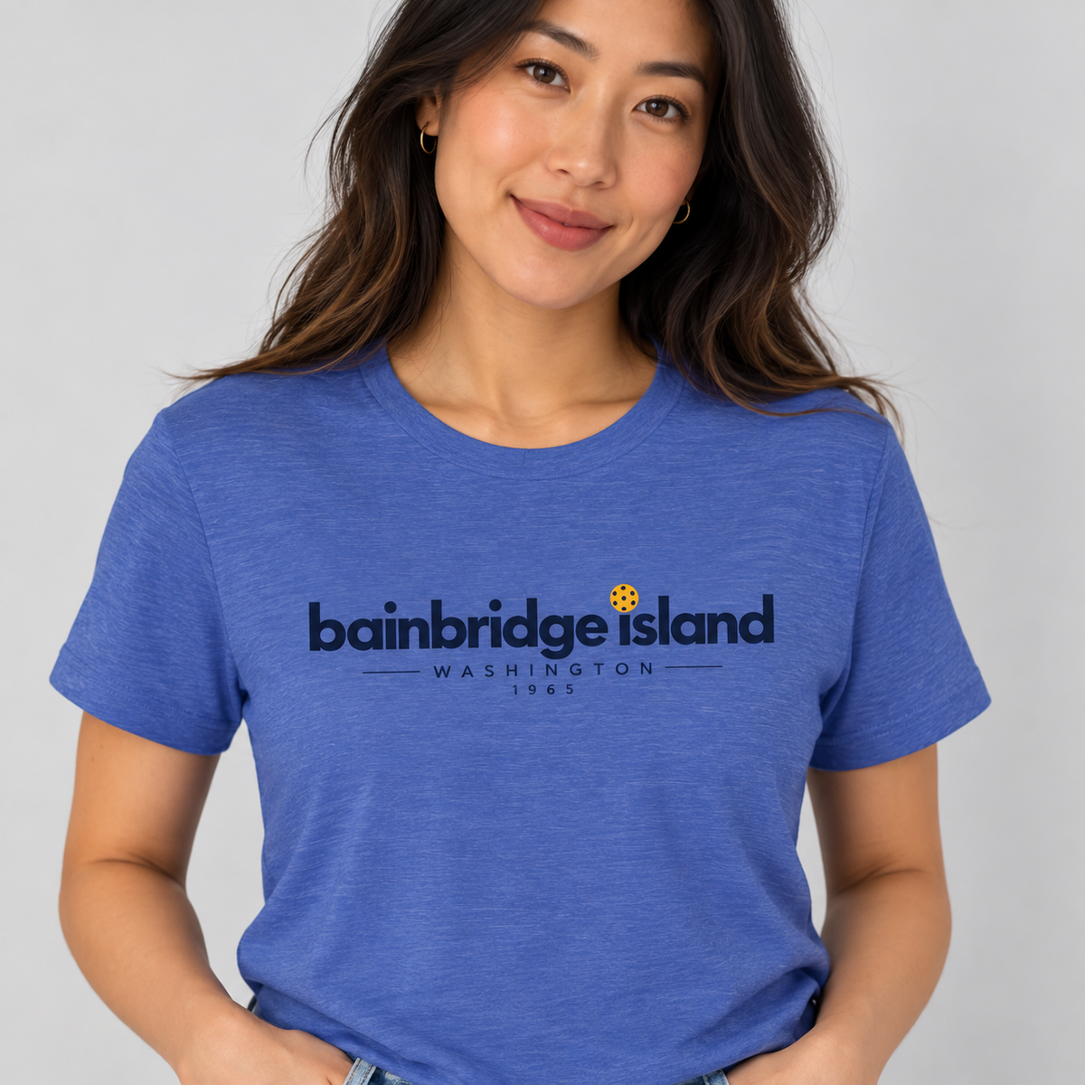 Bainbridge Island Pickleball 1965 Tee – Washington Pickleball Shirt