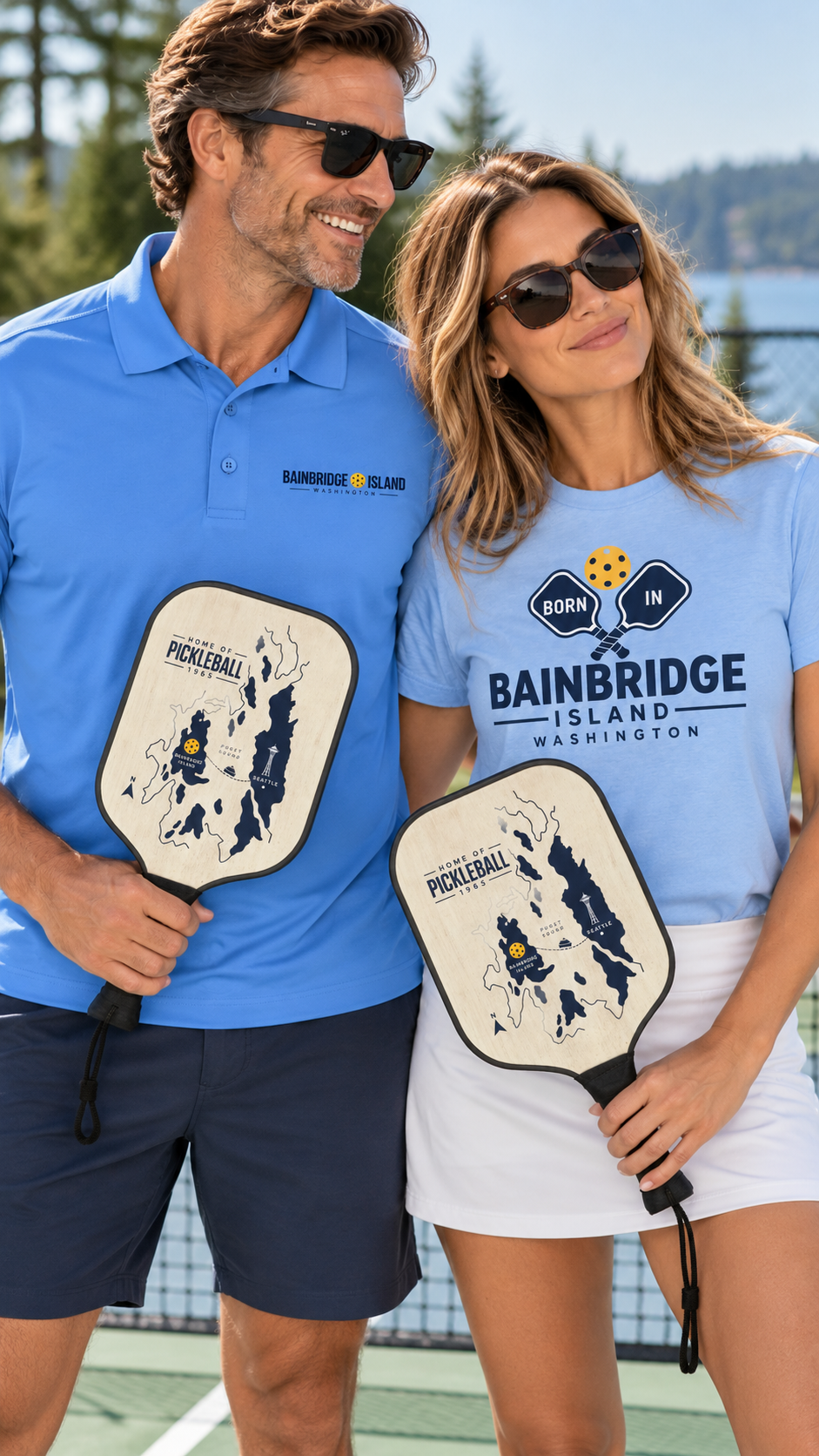 Bainbridge Island Pickleball Paddle Set | Home of Pickleball 1965