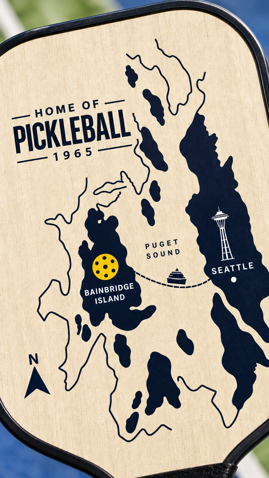Bainbridge Island Pickleball Paddle Set | Home of Pickleball 1965