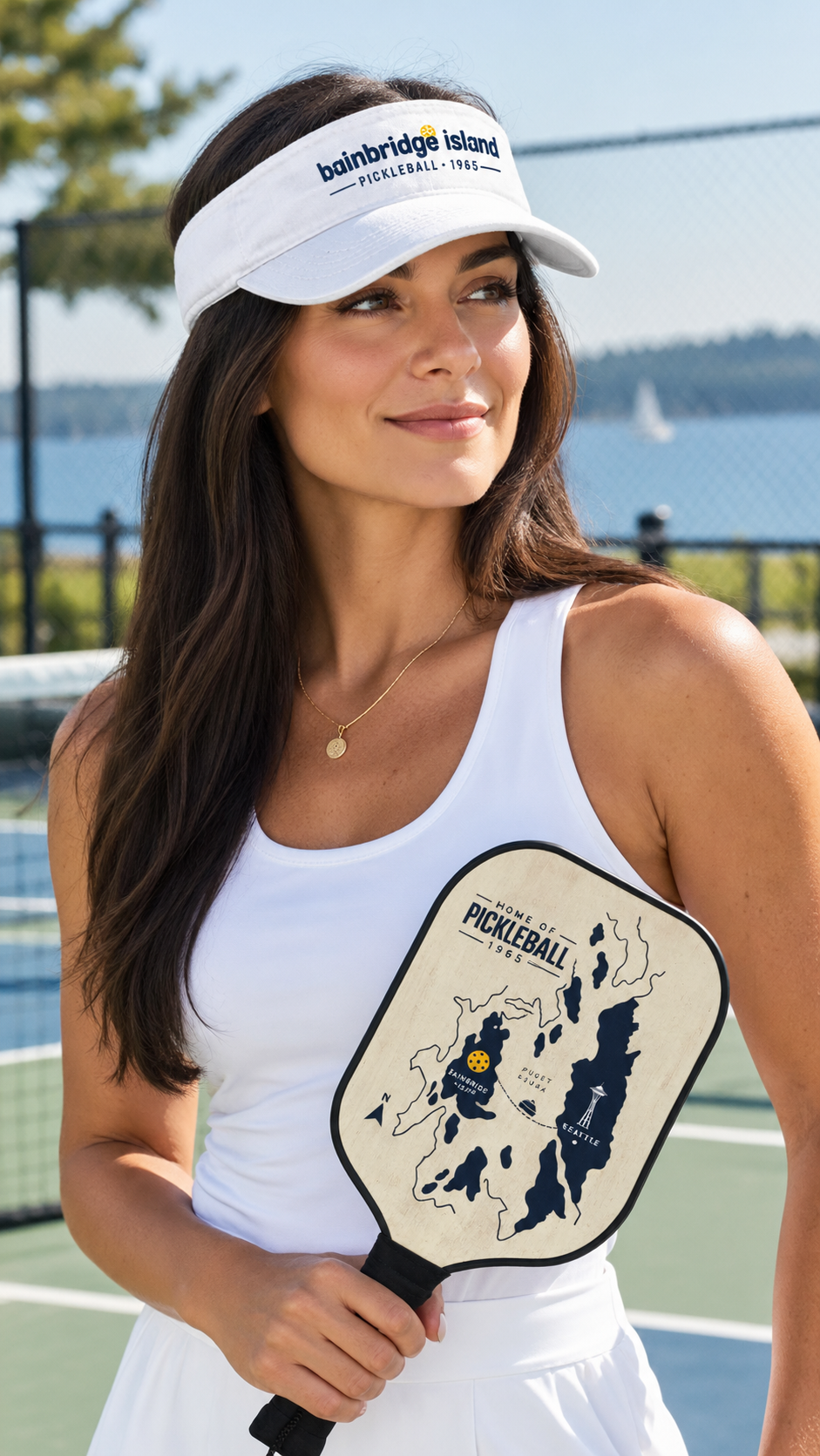 Bainbridge Island Pickleball Visor | Home of Pickleball 1965