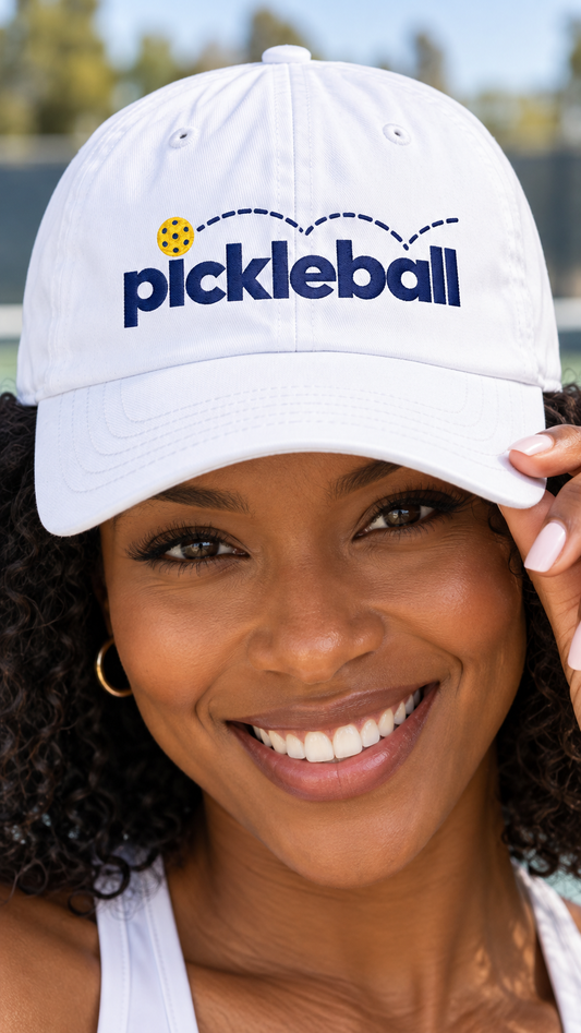 Pickleball Embroidered Pigment-Dyed Cap | Women’s Pickleball Hat