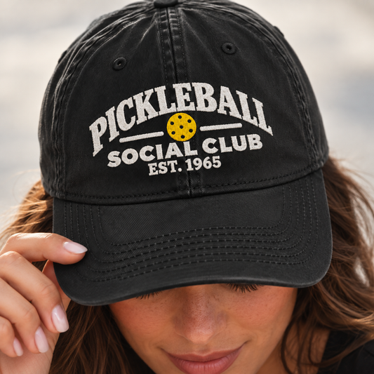Pickleball Social Club Embroidered Hat | Est. 1965