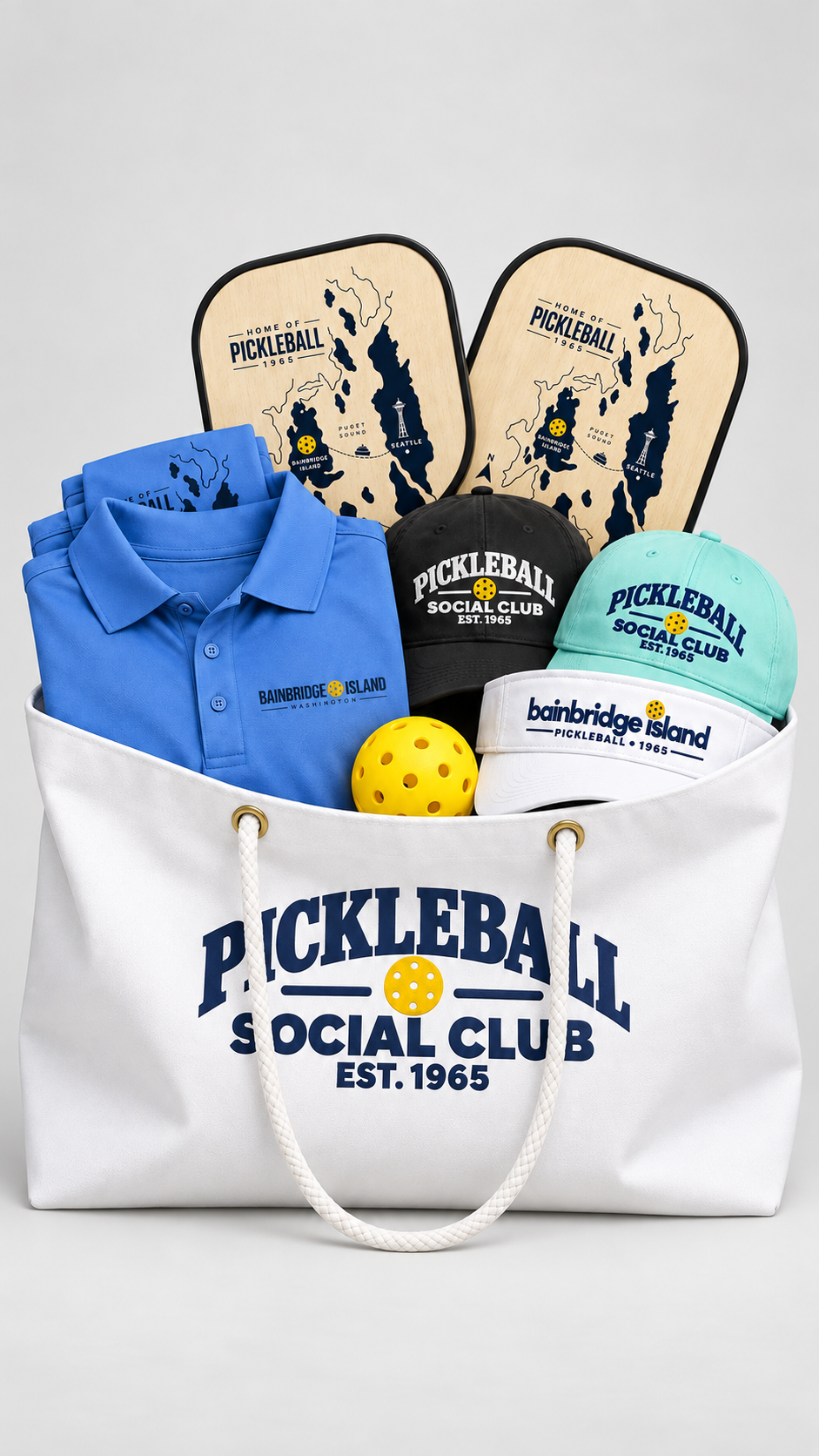 Pickleball Social Club Double-Sided Weekender Tote Bag