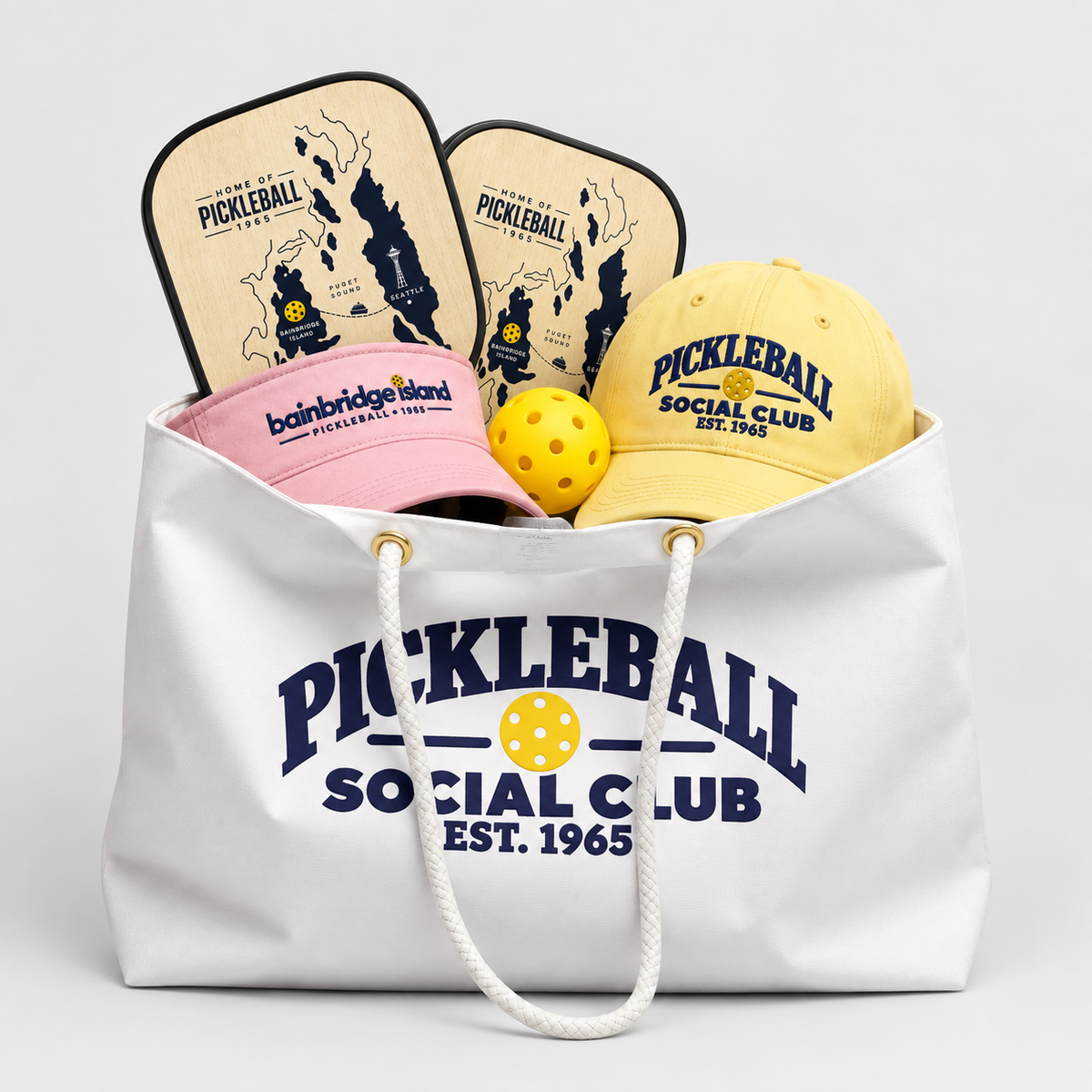 Pickleball Social Club Double-Sided Weekender Tote Bag