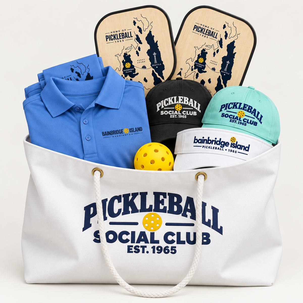 Pickleball Social Club Double-Sided Weekender Tote Bag