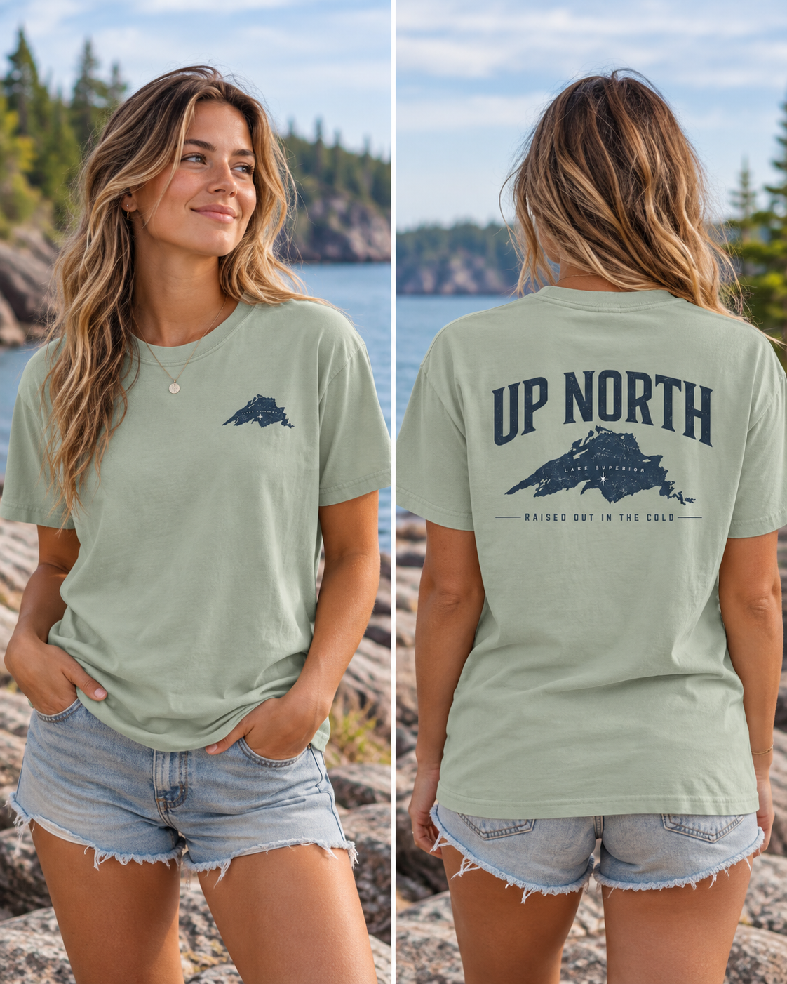 Up North Lake Superior T-Shirt | Raised Out in the Cold Graphic Tee