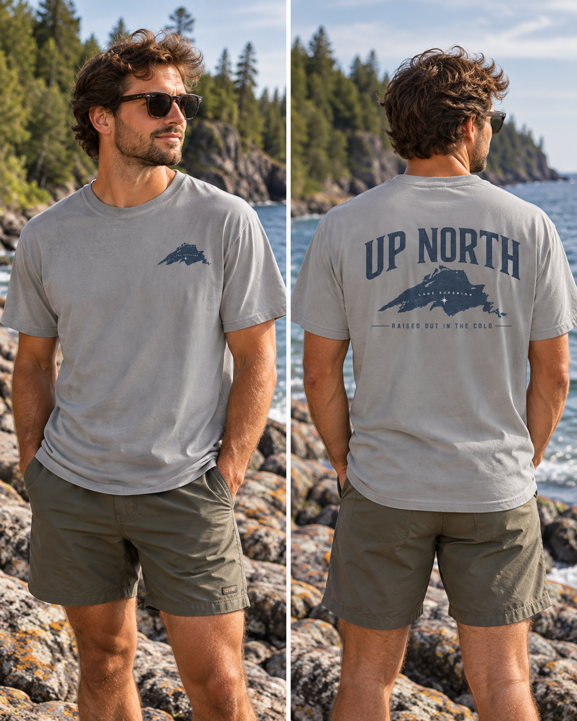 Up North Lake Superior T-Shirt | Raised Out in the Cold Graphic Tee