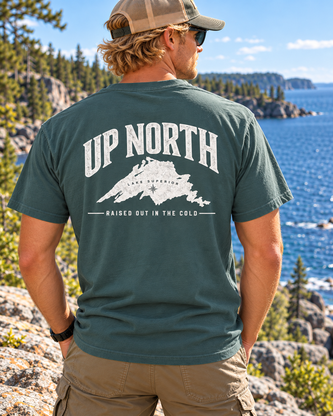 Up North Lake Superior T-Shirt | Raised Out in the Cold Graphic Tee