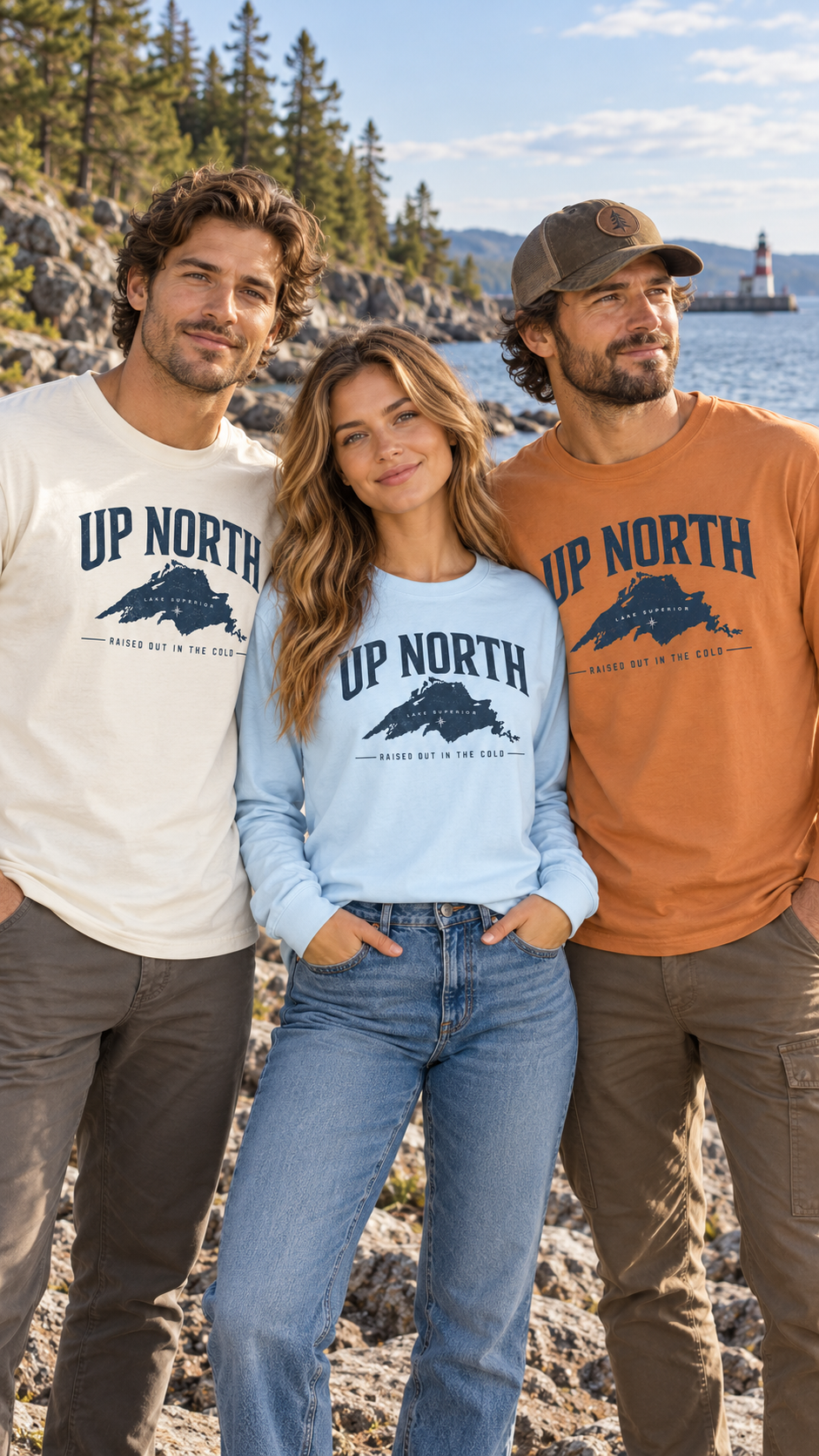 Up North Lake Superior “Raised Out in the Cold” Long Sleeve Tee