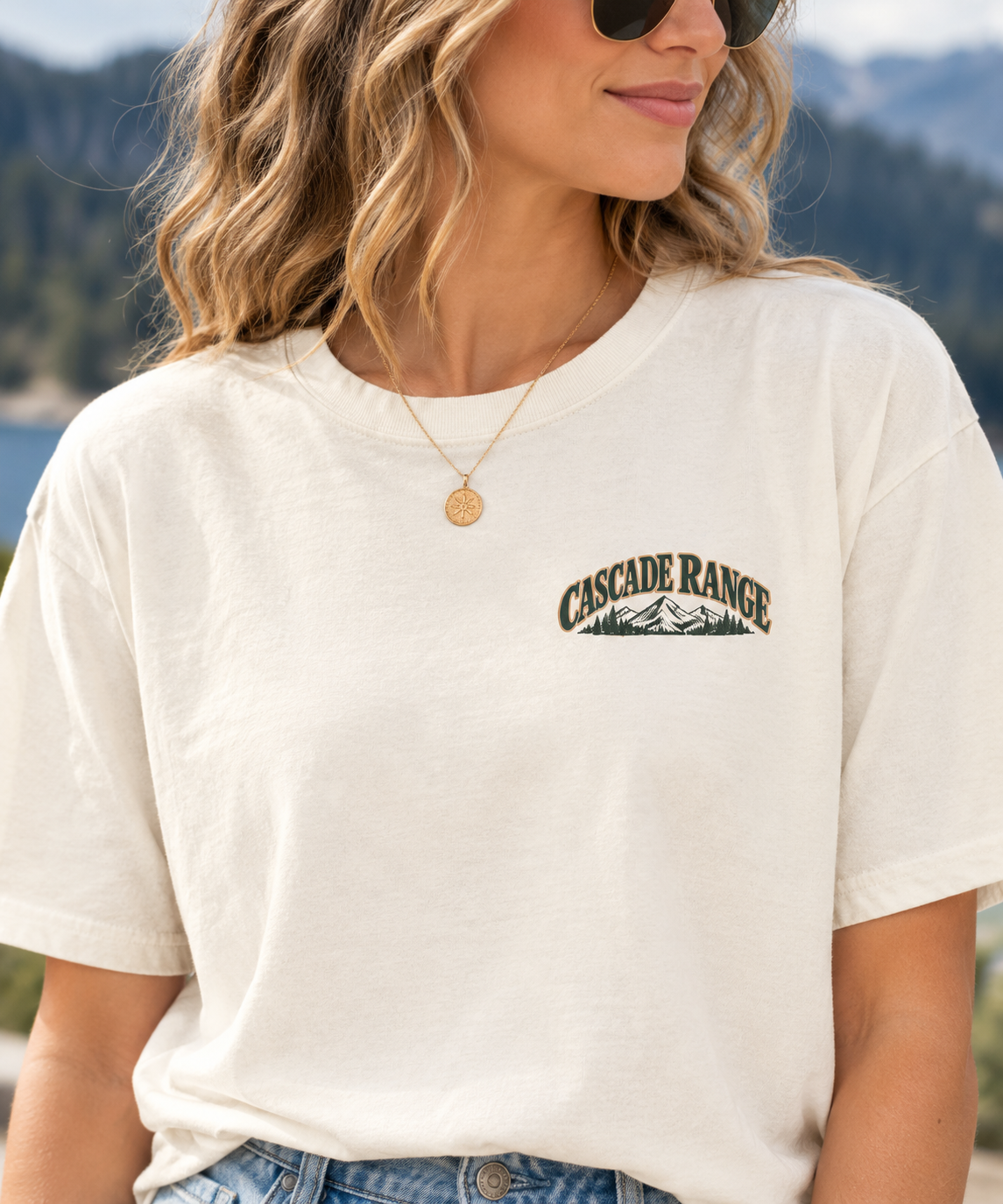 Cascade Range Vintage Graphic Tee | Washington, Oregon & California