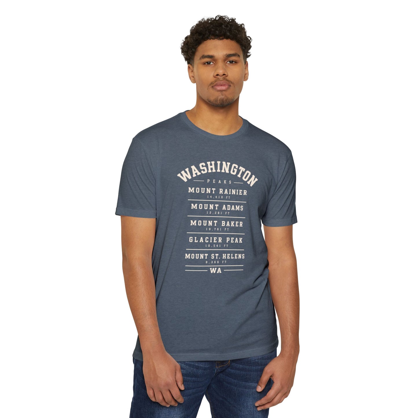 Washington Mountains T-Shirt — Vintage State Park Peaks Tee