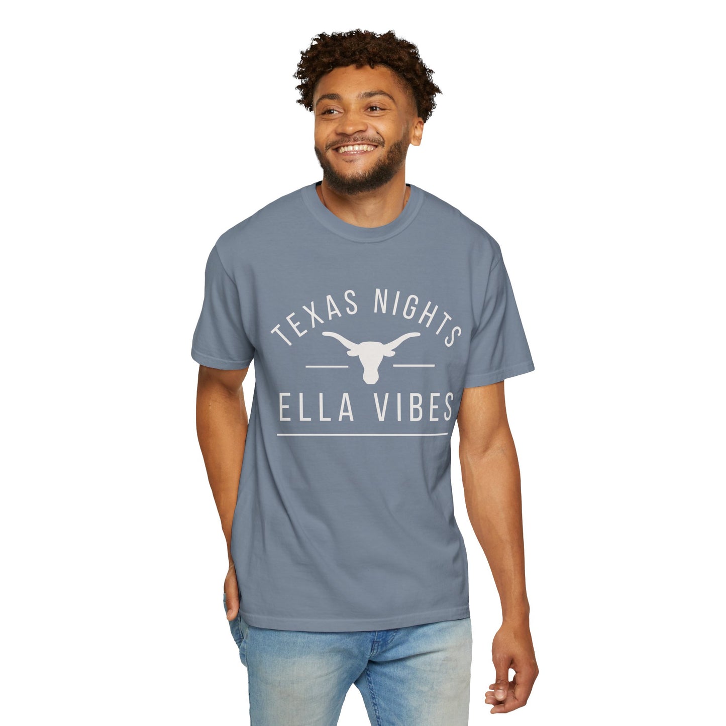 Texas Nights Ella Vibes Shirt Country Music Longhorn Western Graphic Tee