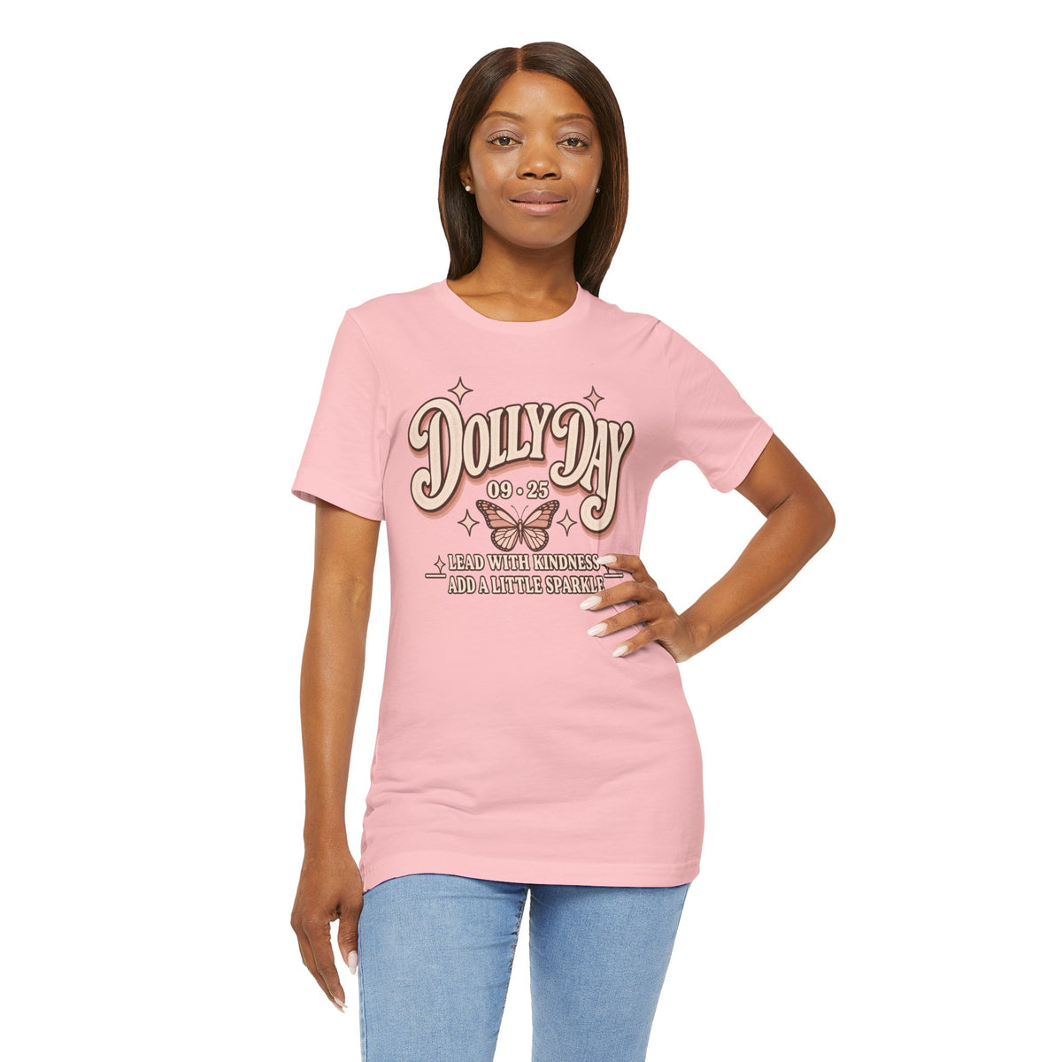 Dolly Day 9•25 Tee | Lead With Kindness & Add a Little Sparkle