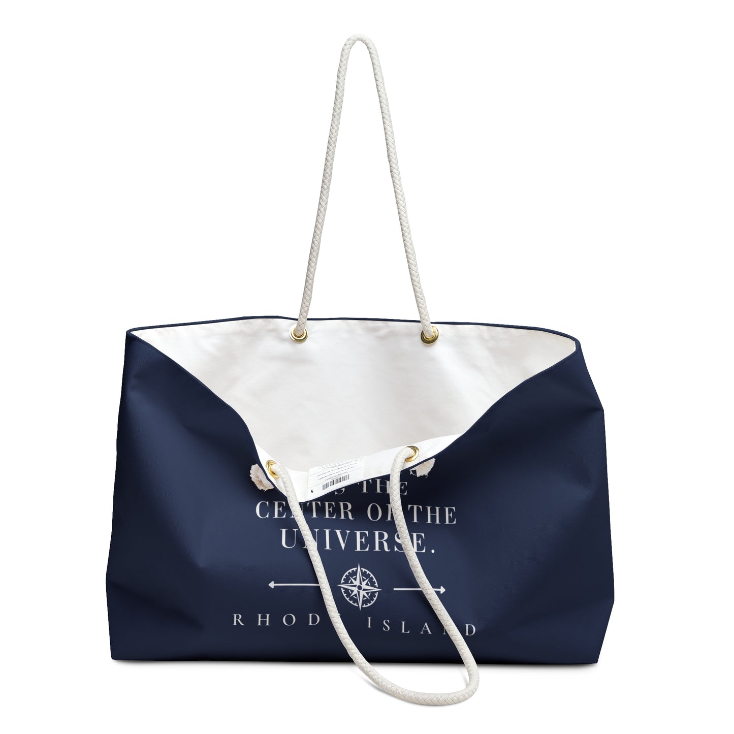The Ocean State It's Tiny But To Us It's the Center of the Universe Tote Bag, RHORI Rhode Island Beach Bag, Coastal Weekender