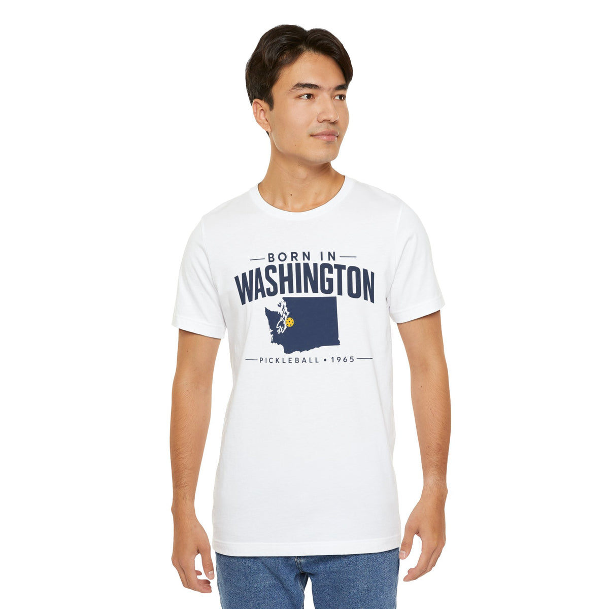 Born in Washington Pickleball 1965 Unisex Tee