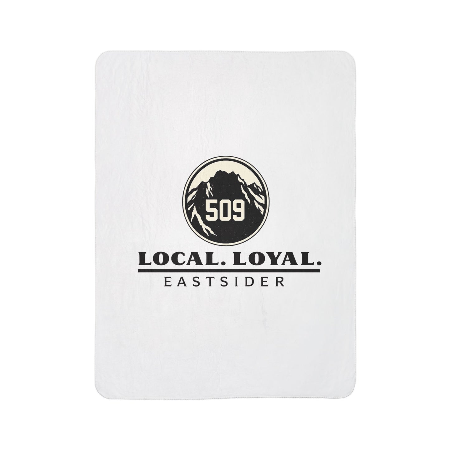 Local Loyal Eastsider Sherpa Blanket | 509 Throw Blanket | Central Washington Gift | Cozy Fleece Blanket | Housewarming Gift