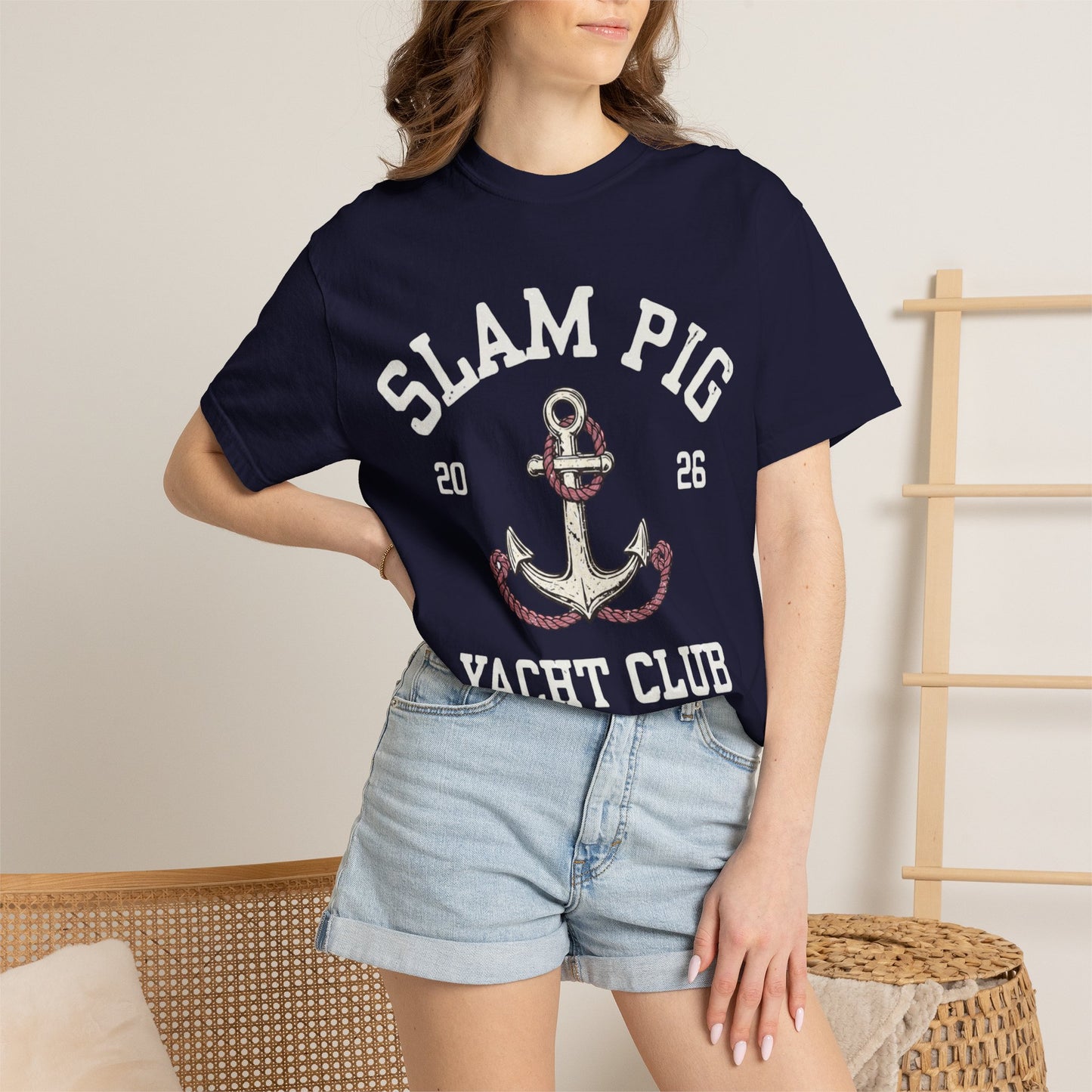 Slam Pig Yacht Club T-Shirt | Rhode Island Nautical Tee RHORI