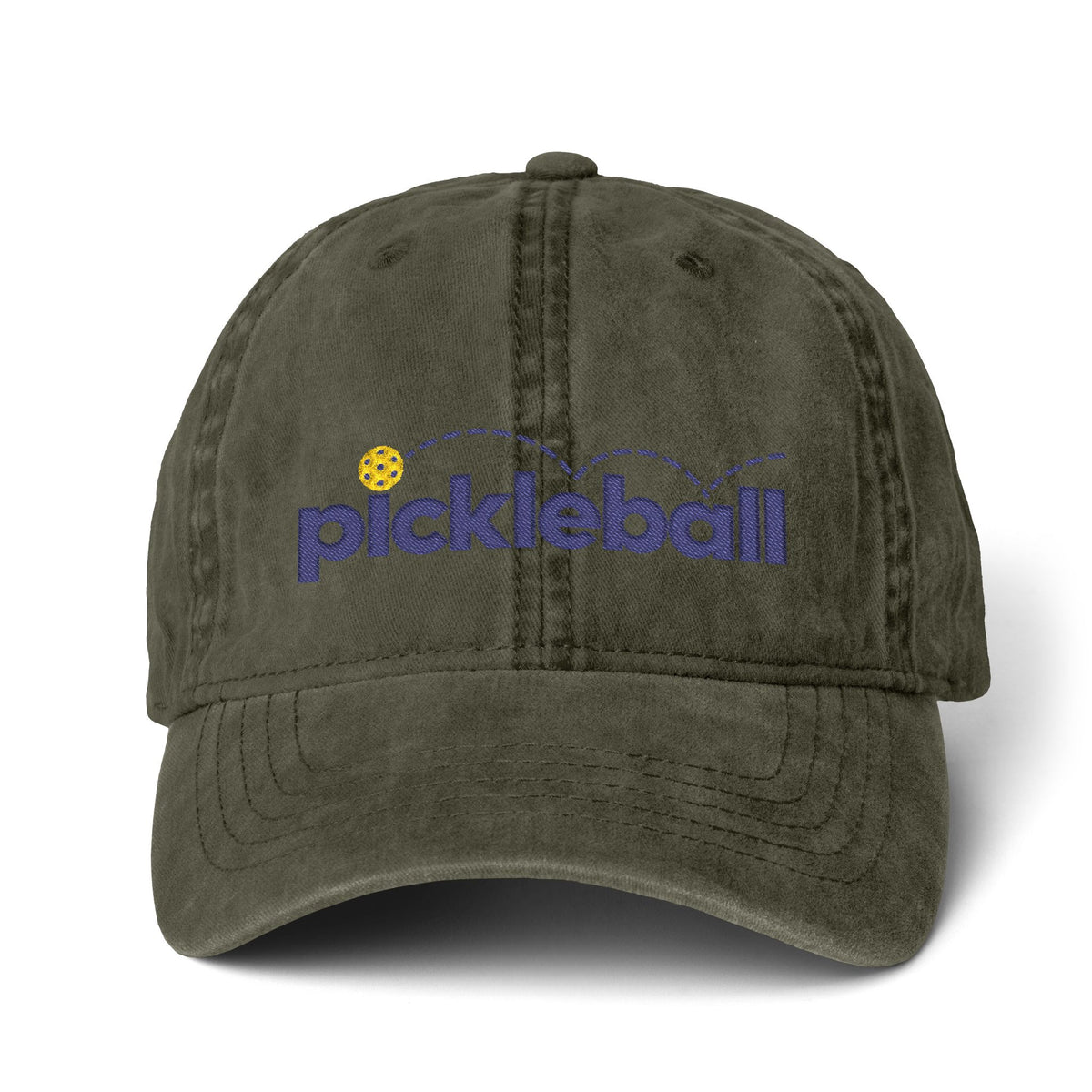 Pickleball Embroidered Pigment-Dyed Cap | Women’s Pickleball Hat