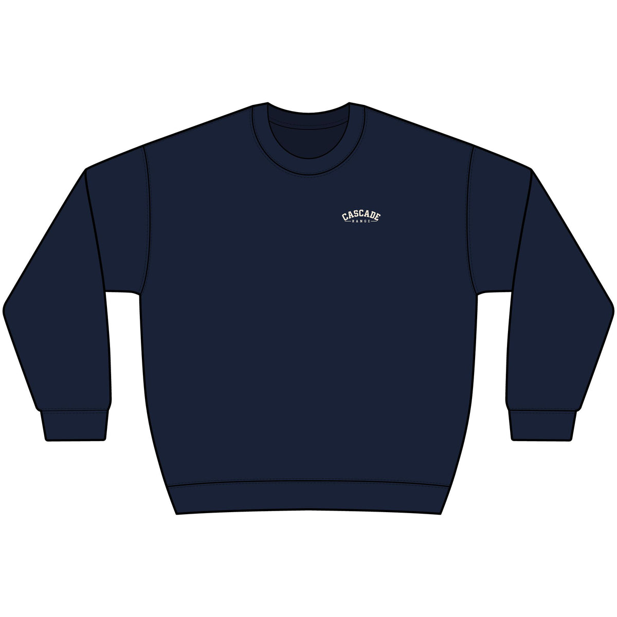 Washington Peaks Sweatshirt | Cascade Range Crewneck | Front and Back Design