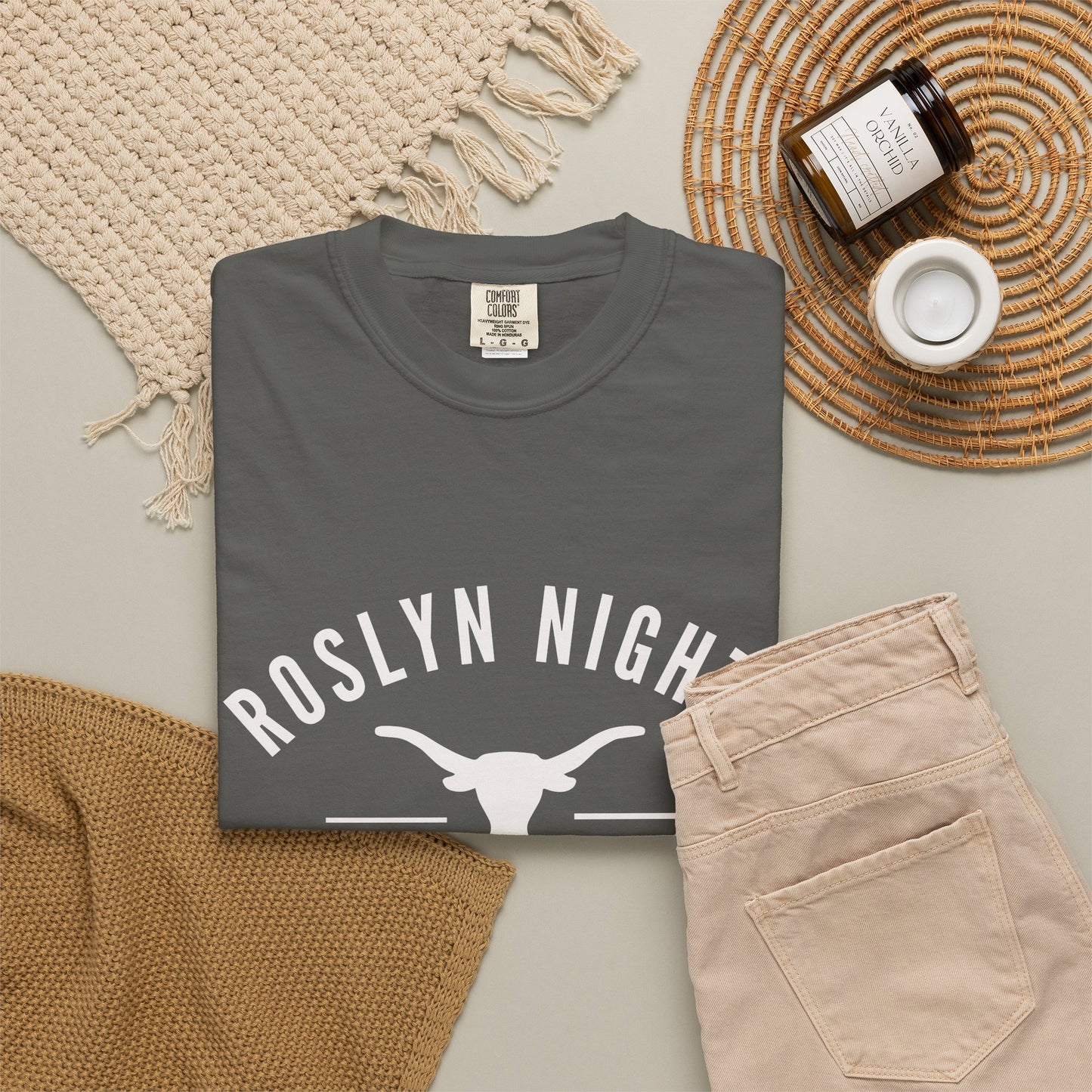 Roslyn Nights Ella Vibes T-Shirt | Unisex | Longhorn Skull Graphic | Rodeo Tee | Country Concerts